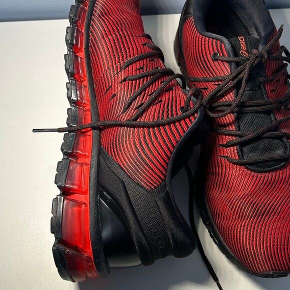 ASICS Gel Quantum 360 Running Shoe Sneaker Men’s 9.5 Black Red - Picture 7 of 7